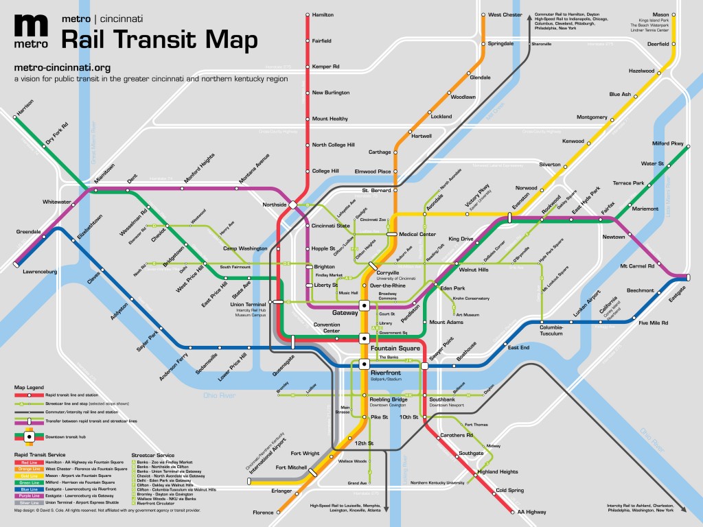 metro | cincinnati Diagram Map